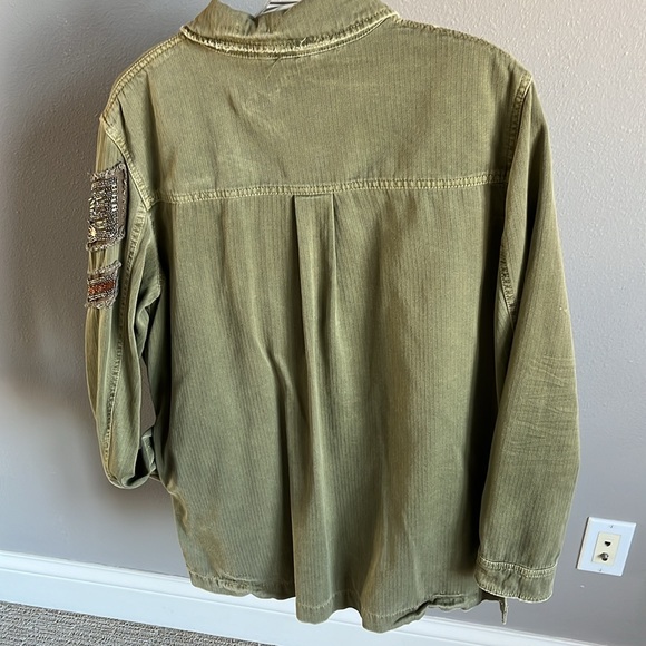 Free people Army Shacket, Size L - Picture 8 of 10